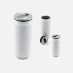 Lata de acero de 500ml sublimable de doble pared color blanco