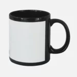 Taza negra con ventana sublimable